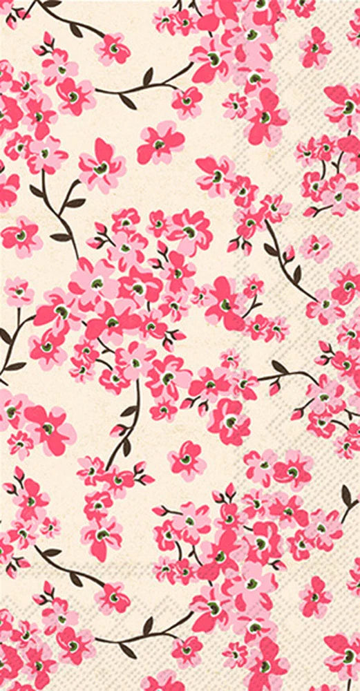 Cherry Blossoms Pattern Guest Towels