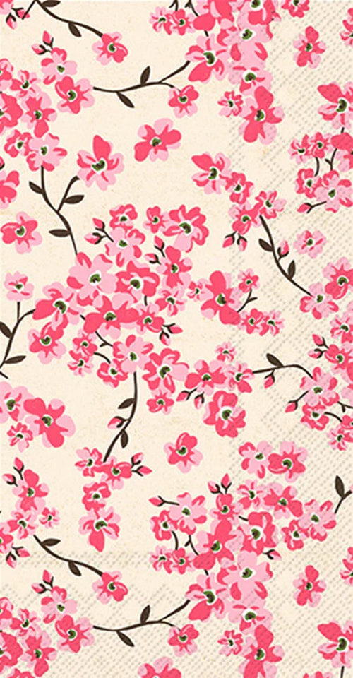 Cherry Blossoms Pattern Guest Towels