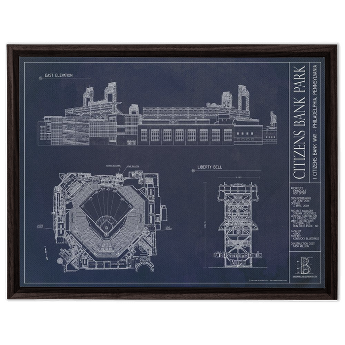 Framed Canvas - Large - Walnut