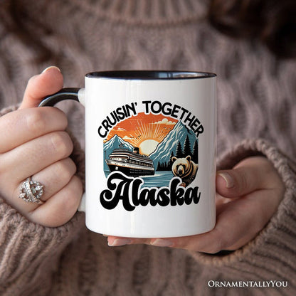 Cruisin' Together Alaska Mug, Family Cruise Vacation Trip Souvenir Gift Personalized Ceramic Mug OrnamentallyYou