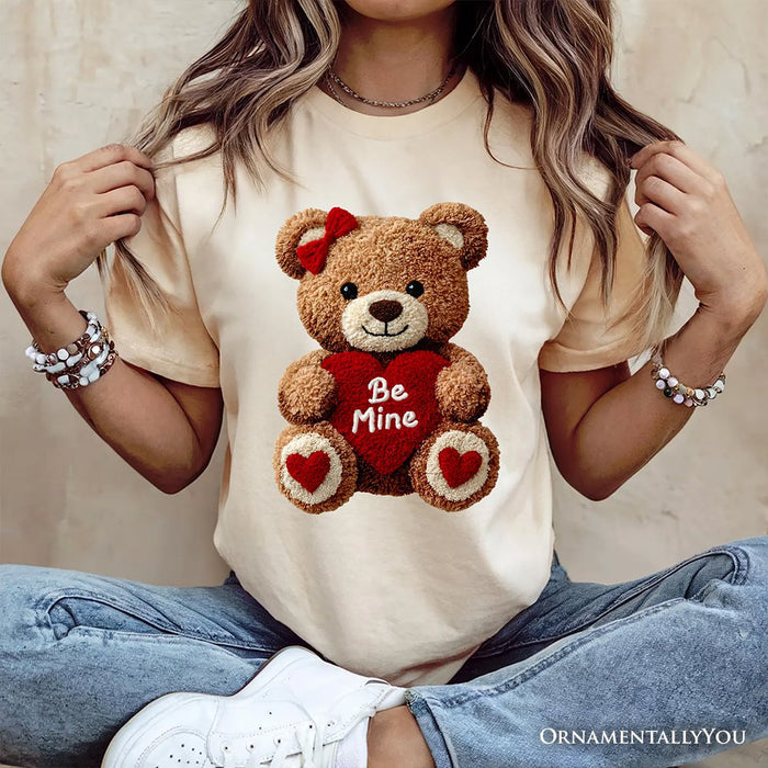 Cute Bear Toy Be Mine Valentine T-Shirt, Love Coquette Tee T-Shirts OrnamentallyYou