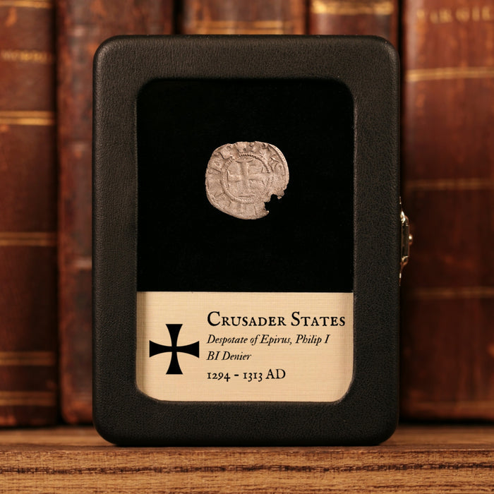 Despotate of Epirus, Philip I, BI Denier - 1294 to 1313 CE - The Crusades