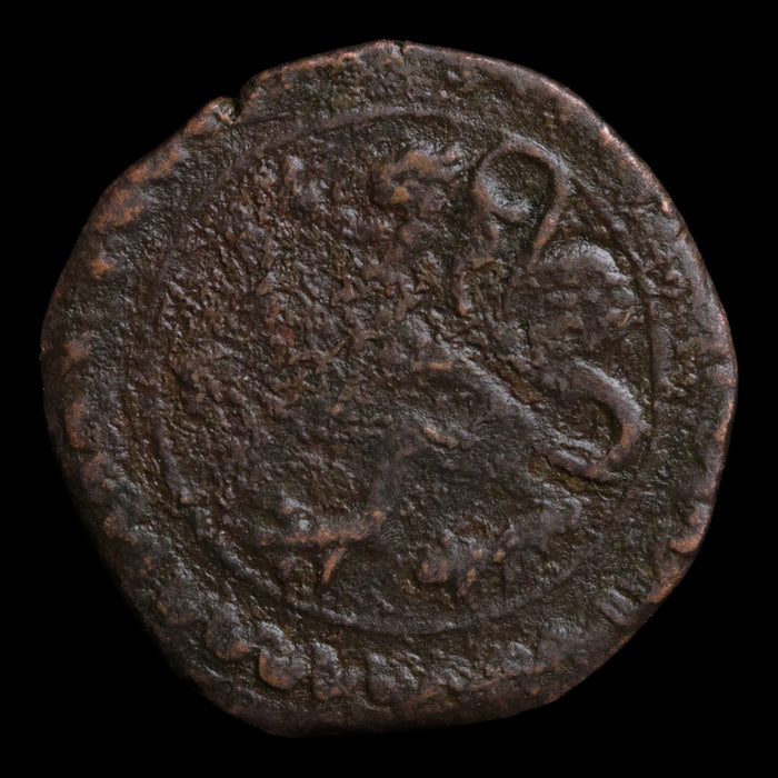 Duchy of Brabant, King Charles V, AE 2 Mites - 1547 CE - Spanish Netherlands