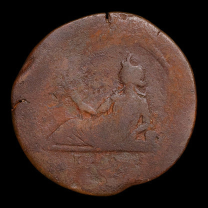 Egypt, Alexandria, Emperor Hadrian, AE Drachm, Euthenia (Prosperity) - 123 to 124 CE - Roman Provinces