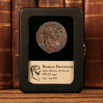 Egypt, Alexandria, Emperor Hadrian, AE Drachm, Euthenia (Prosperity) - 123 to 124 CE - Roman Provinces