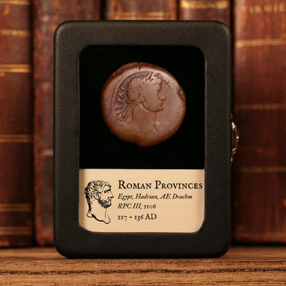 Egypt, Alexandria, Emperor Hadrian, AE Drachm, Euthenia (Prosperity) - 123 to 124 CE - Roman Provinces