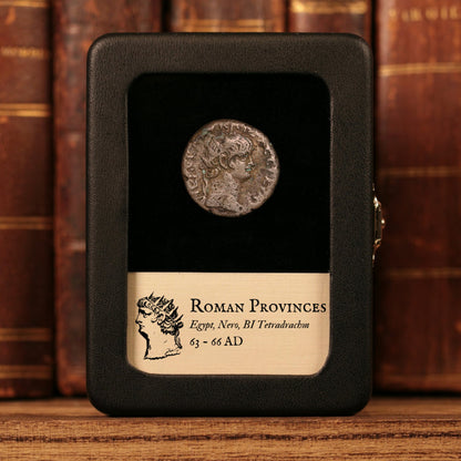 Egypt, Alexandria, Emperor Nero, BI Tetradrachm - 63 to 66 CE - Roman Provinces
