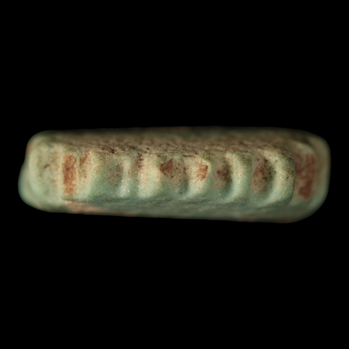 Egyptian Faience Amulet, Oval Rosette - c. 300 to 600 BCE - Late Period - 7/26/23 Auction
