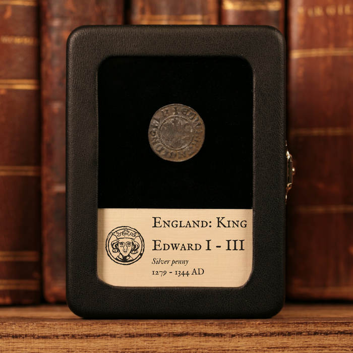 England, Edwardian Silver Penny (King Edward I to III), Canterbury Mint - 1279 to 1344 CE - Medieval England