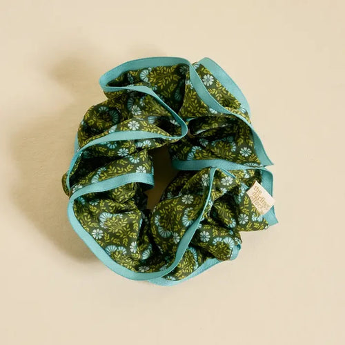 Everbloom Forest Green Ruffle Up Scrunchie