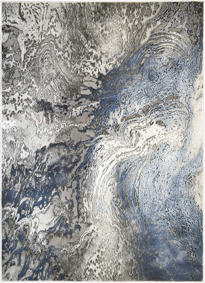 Everest Splash Blue Area Rug