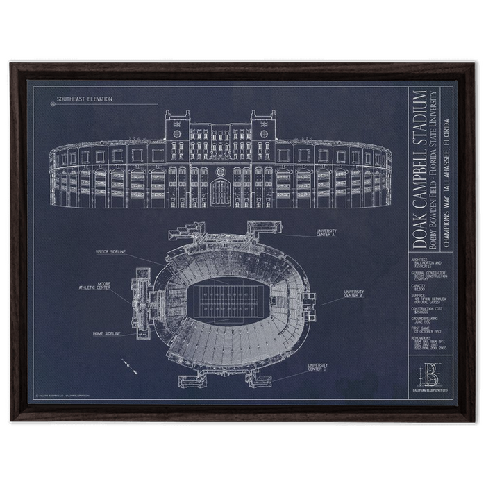 Framed Canvas - Large - Walnut