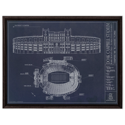 Framed Canvas - Large - Walnut