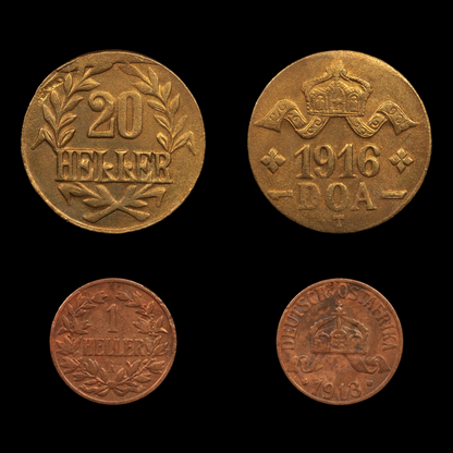 German East Africa, WWI Colonial Coinage - 1904 to 1916 - Scramble for Africa
