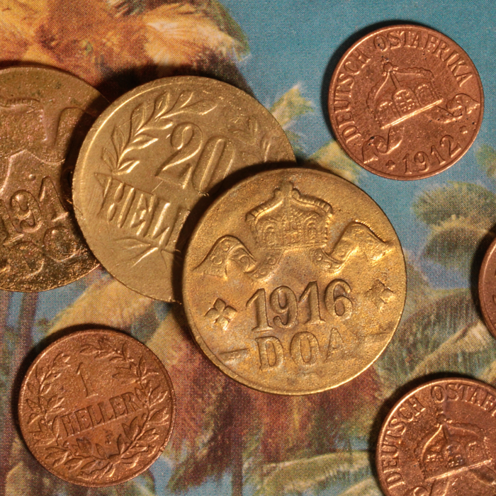 German East Africa, WWI Colonial Coinage - 1904 to 1916 - Scramble for Africa