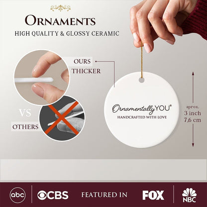 Premium Quality Festive Cheer and Merriment Ceramic Christmas Ornament Ceramic Ornament OrnamentallyYou