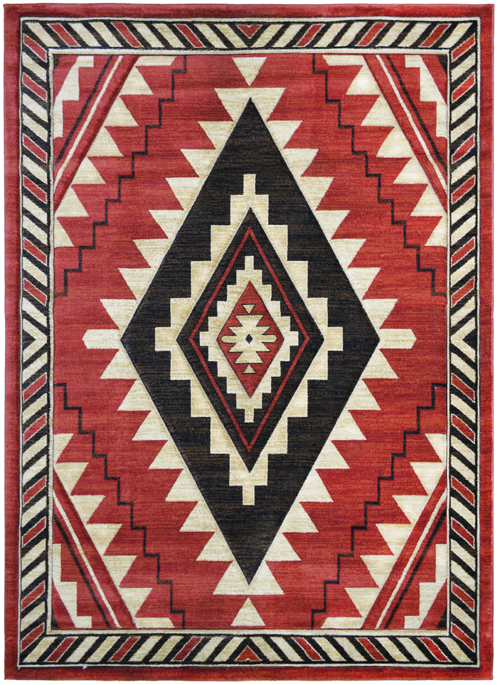 Granite Falls Taos Red Area Rug