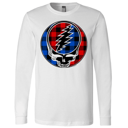 Grateful Dead Buffalo Plaid Stealie Unisex Longsleeve | Little Hippie