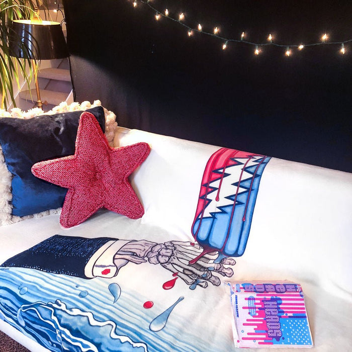 Grateful Dead Rocket Pop Coral Fleece Blanket | Little Hippie