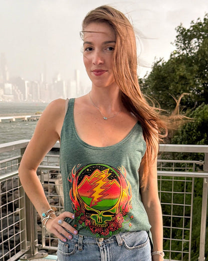 Grateful Dead Scarlet Fire Steal Your Face Women's Tank