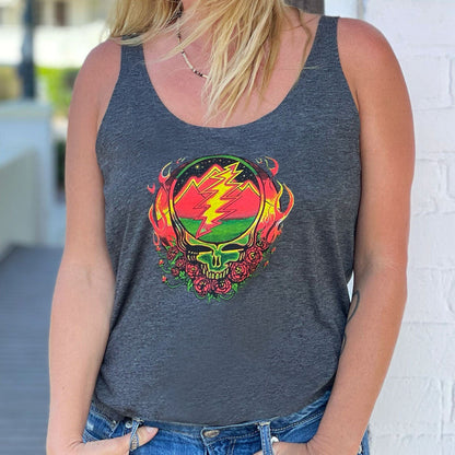 Grateful Dead Scarlet Fire Steal Your Face Women's Tank