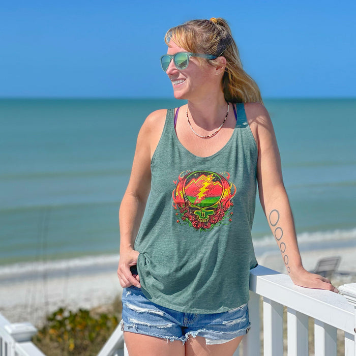 Grateful Dead Scarlet Fire Steal Your Face Women's Tank
