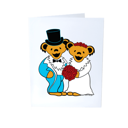 Grateful Dead Wedding Bears Greeting Card