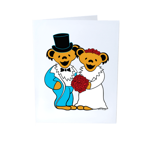 Grateful Dead Wedding Bears Greeting Card