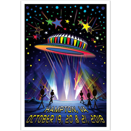 Hampton 2018 Phlying Saucer Show Poster | Little Hippie