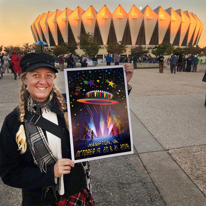 Hampton 2018 Phlying Saucer Show Poster | Little Hippie
