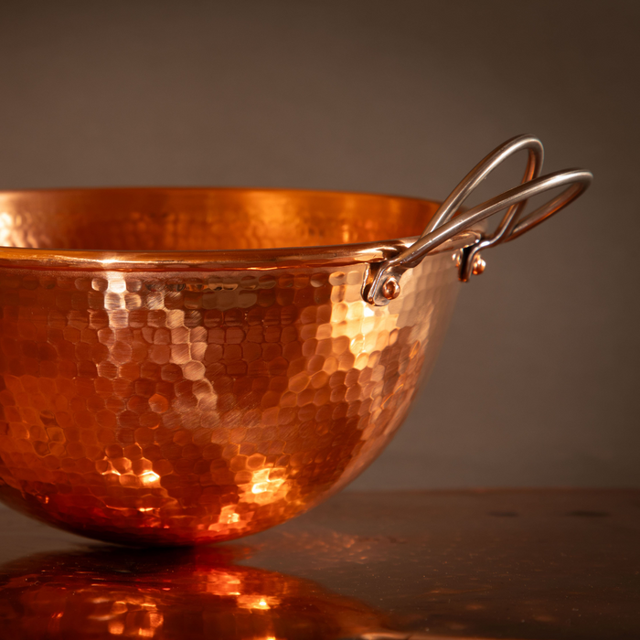 Hand-Hammered Copper Mixing Bowls by Sertodo