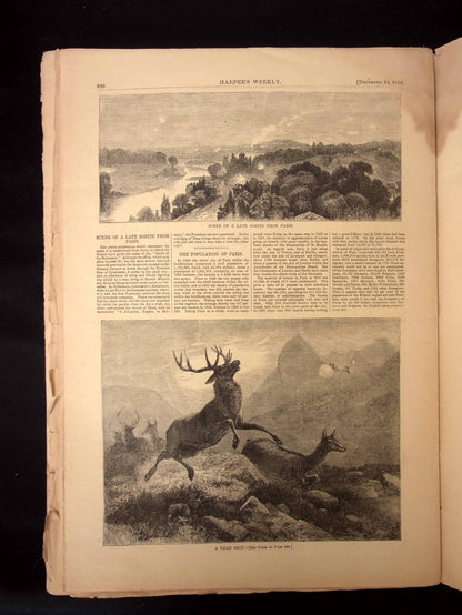 Harper's Weekly: "French Peasants" Cover, Franco–Prussian War, Soldiers at Versailles  — Dec. 24th, 1870