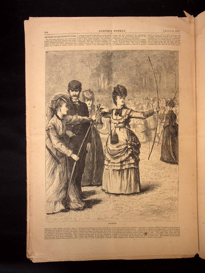 Harper's Weekly: "Going to Market," Franco–Prussian War, Archery & Rifles — Aug. 6th, 1870