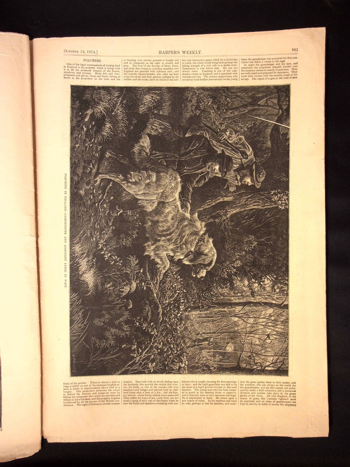 Harper's Weekly: Ullyses S. Grant Reelection Cartoon, Cairo Egypt Centerfold — Oct. 24th, 1874