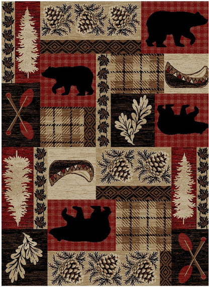 Hearthside Fall Ridge Red Area Rug