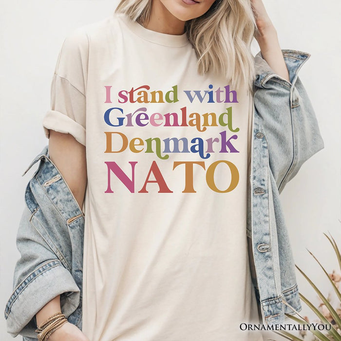 I Stand With Greenland Denmark NATO T-Shirt OrnamentallyYou