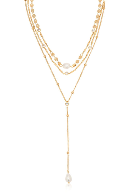 Forever Falling Pearl Lariat