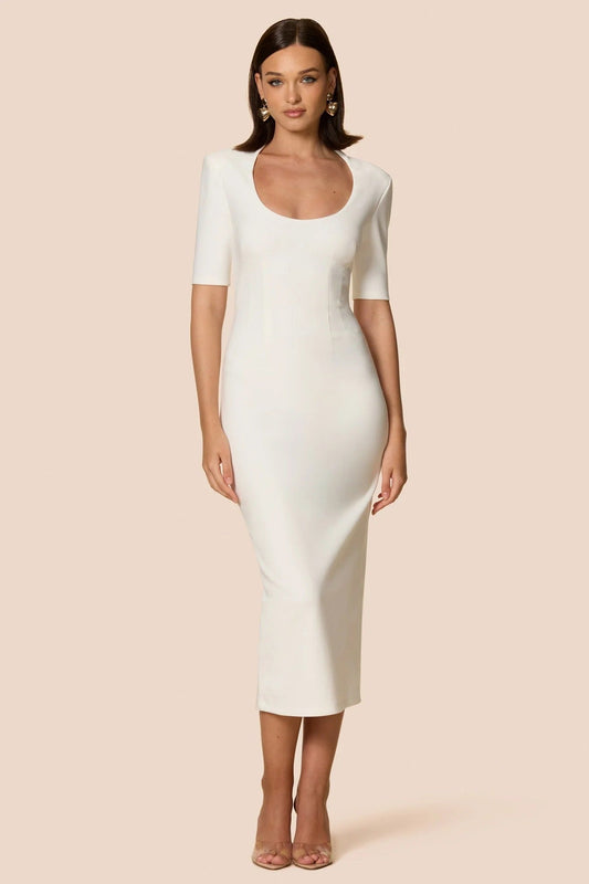 Nookie Blair Midi Dress - White
