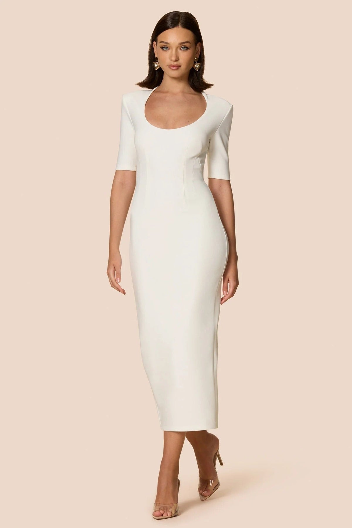 Nookie Blair Midi Dress - White