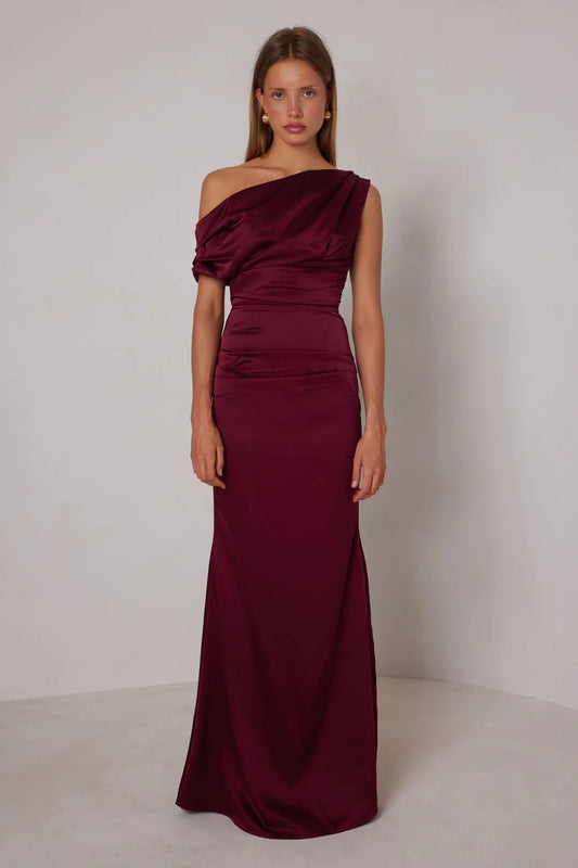 Maximus Dress - Wine
