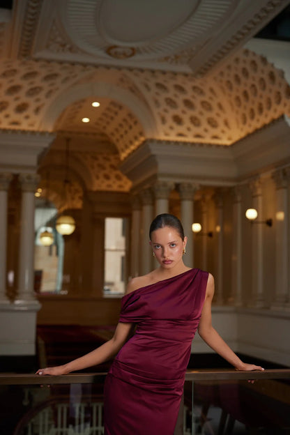 Maximus Dress - Wine