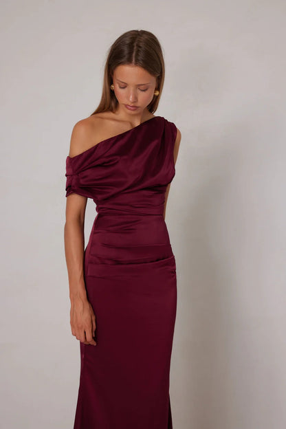 Maximus Dress - Wine