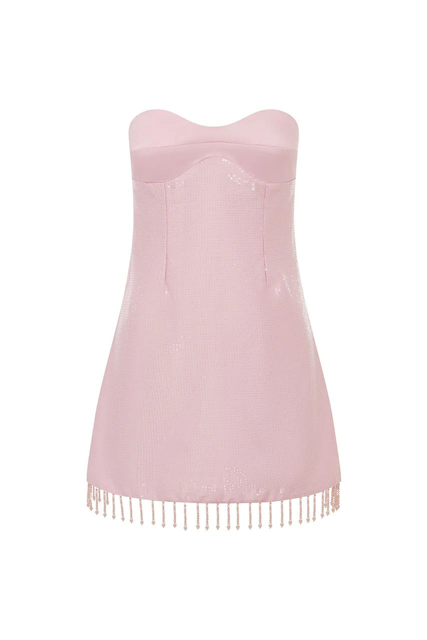 Medina Strapless Mini Dress - Musk