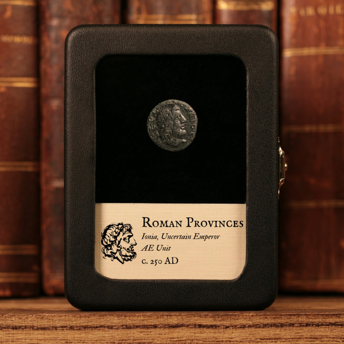 Ionia, Smyrna, Uncertain Emperor, AE Unit, Zeus (God of Sky & Thunder) - c. 250 CE - Roman Provinces