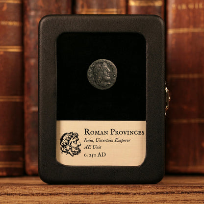 Ionia, Smyrna, Uncertain Emperor, AE Unit, Zeus (God of Sky & Thunder) - c. 250 CE - Roman Provinces