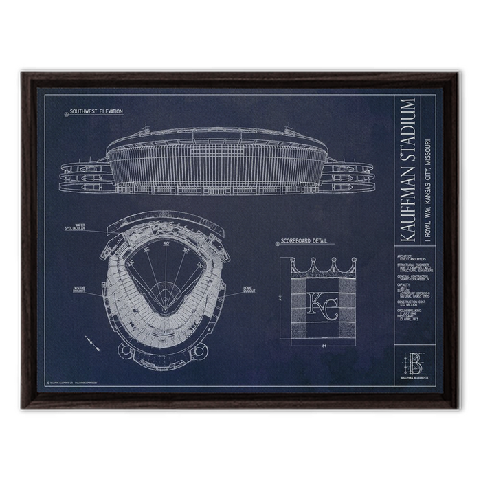Framed Canvas - Small - Walnut