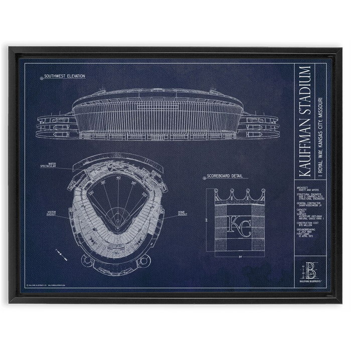 Framed Canvas - Large - Black