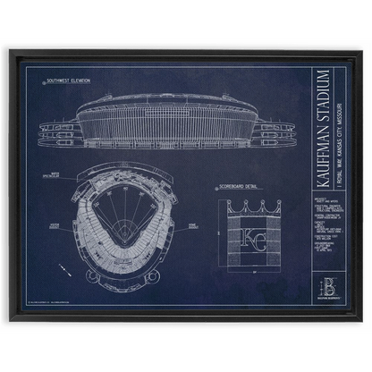 Framed Canvas - Large - Black