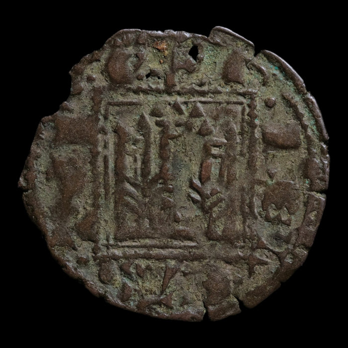 Kingdom of Castile and Leon, King Alfonso XI, Billon 1 Denier - 1331 to 1332 CE - Spanish States