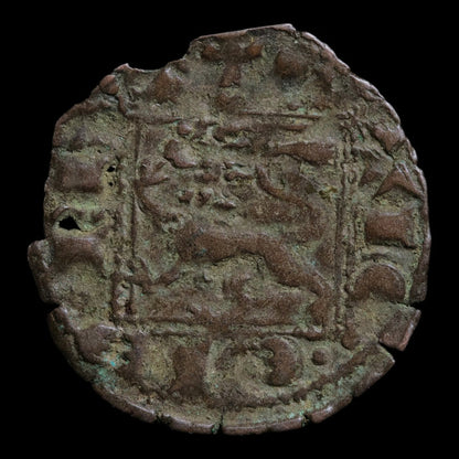 Kingdom of Castile and Leon, King Alfonso XI, Billon 1 Denier - 1331 to 1332 CE - Spanish States